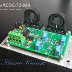 Two channel hall effect current sensor transducer up to 72 Amps AC or DC